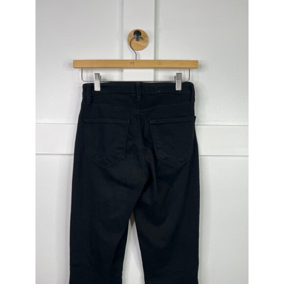 NEW L'agence High Rise Stretch Denim Bell Flare Jeans Women's Black Size: 23 - Picture 6 of 8